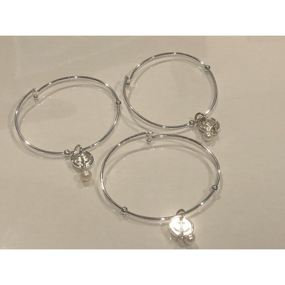 Vantel Pearls Anchor Treasured Charm Bracelet